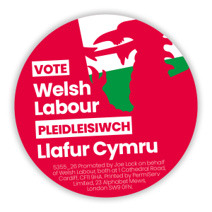 Welsh Vote Labour stickers