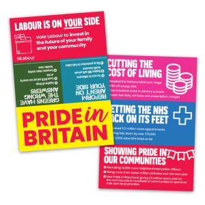 Pride in Britain - National Campaign Weekend March leaflet