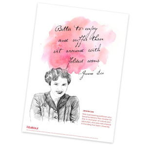 Jennie Lee Pink Poster