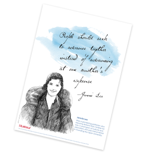 Jennie Lee Blue Poster
